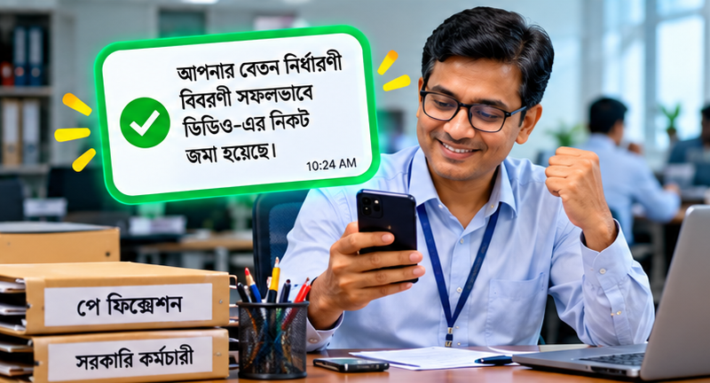 কীভাবে বুঝবেন বেতন নির্ধারণী বিবরণী DDO-এর কাছে জমা হয়েছে?