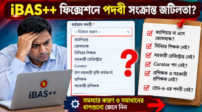 ‘POST UNKNOWN’ ও NID ত্রুটিতে বিপাকে সরকারি চাকরিজীবীরা