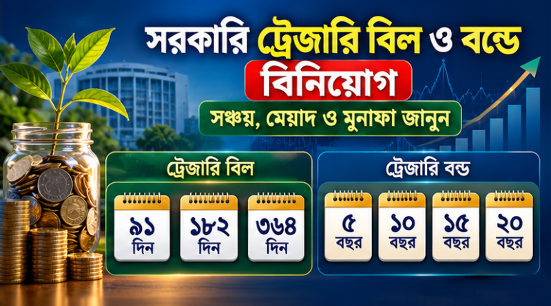 সরকারি ট্রেজারি বিল ও বন্ডে বিনিয়োগ