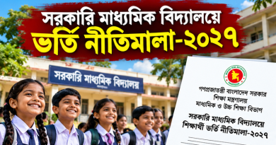 সরকারি মাধ্যমিক বিদ্যালয়ে ভর্তি ২০২৭