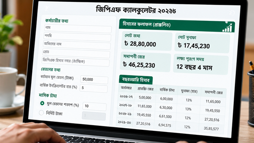 জিপিএফের হিসাব এবার আরও সহজ