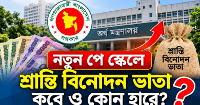 শ্রান্তি বিনোদন ভাতা নিয়ে নতুন পে স্কেলে বিভ্রান্তি