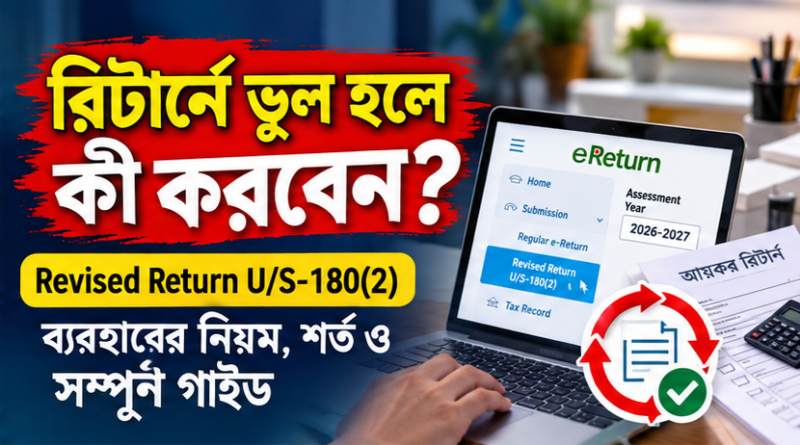 আয়কর রিটার্নে ভুল হলে কী করবেন?