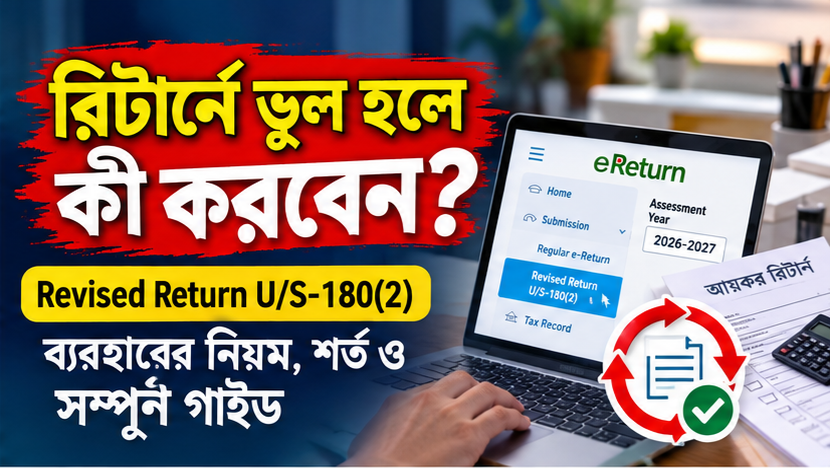 আয়কর রিটার্নে ভুল হলে কী করবেন?
