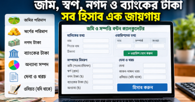 উত্তরাধিকার সম্পত্তির হিসাব হবে সহজেই!