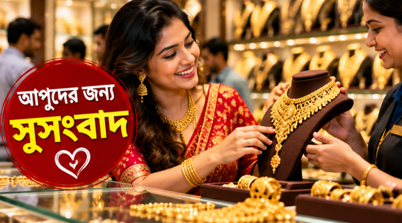 ২২ ক্যারেটের ভরি ২ লাখ ২৬ হাজার ৩৪০ টাকা