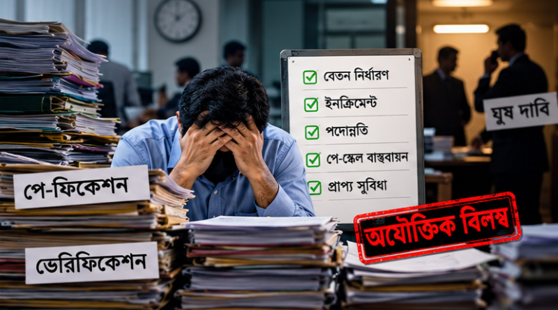 নতুন পে-স্কেলের বেতন নির্ধারণে ঘুষের অভিযোগ