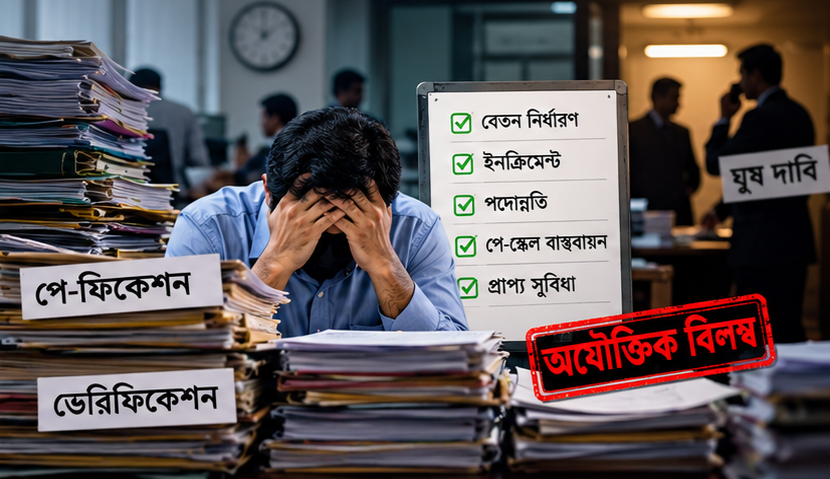 নতুন পে-স্কেলের বেতন নির্ধারণে ঘুষের অভিযোগ