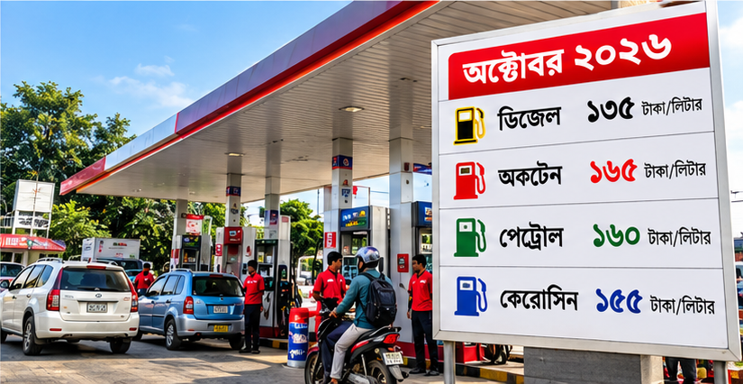 অক্টোবর ২০২৬ মাসের জ্বালানি তেলের দাম নির্ধারণ
