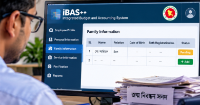 পে-ফিকেশনে সন্তানের জন্মনিবন্ধন না থাকলে কী করবেন?